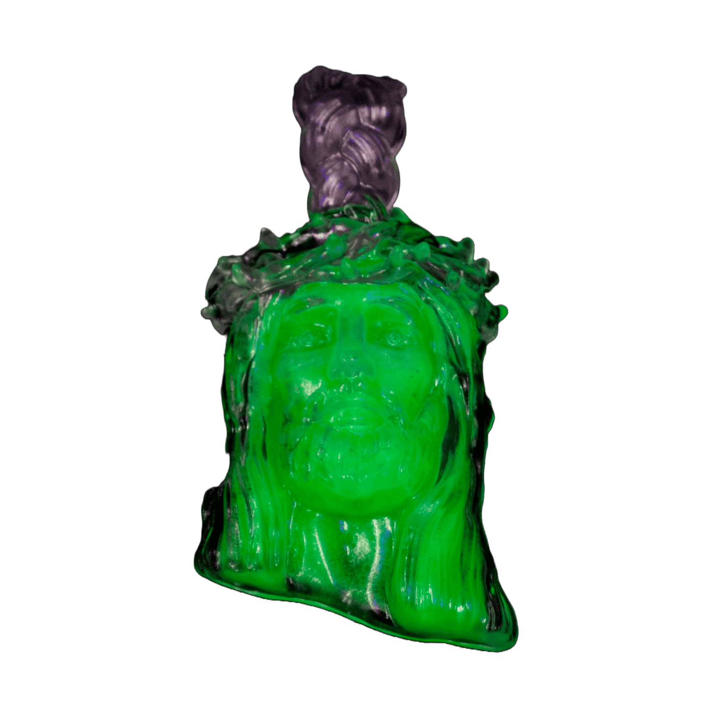 Glow Green Jesus Piece Pendant
