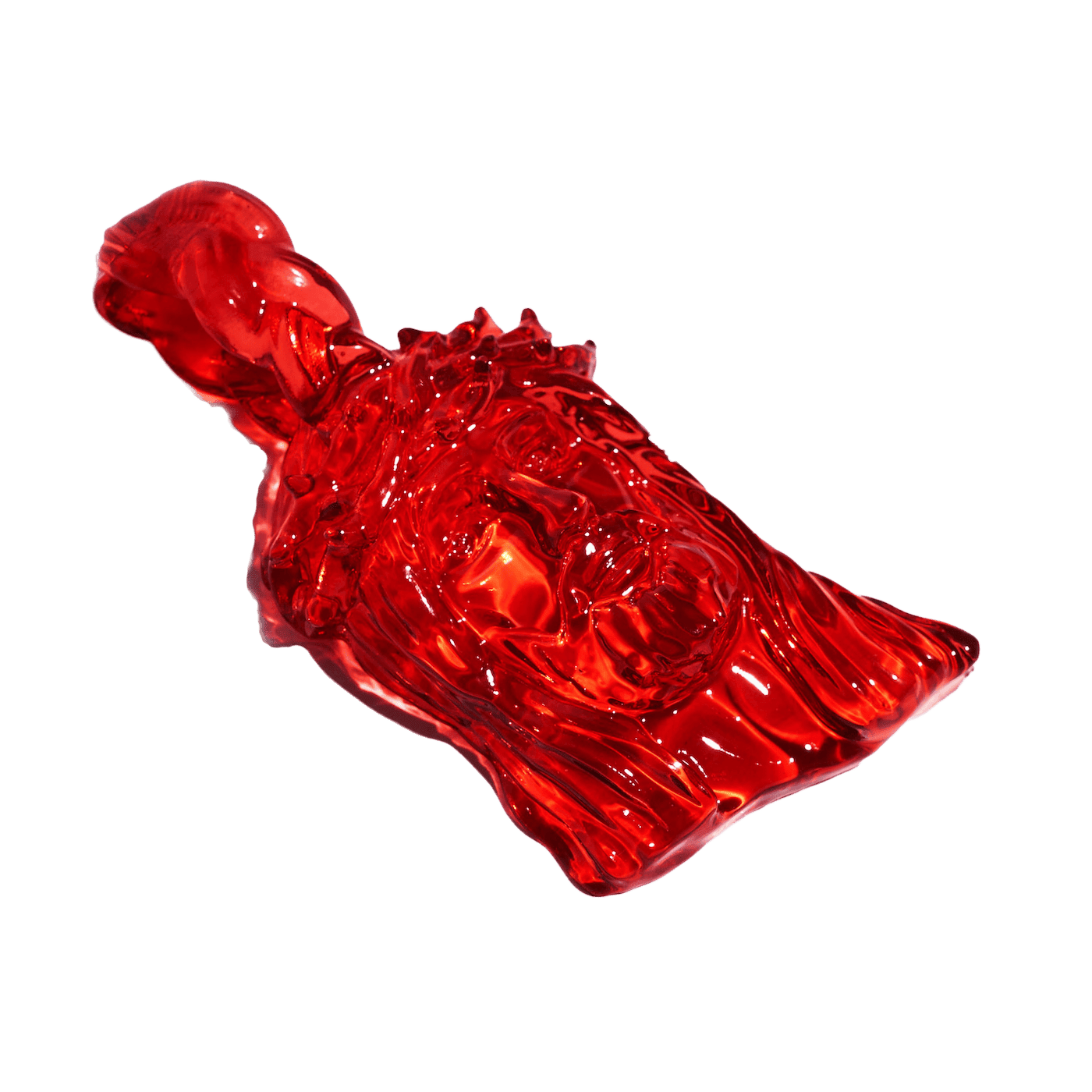 Small Red Translucent Jesus Piece