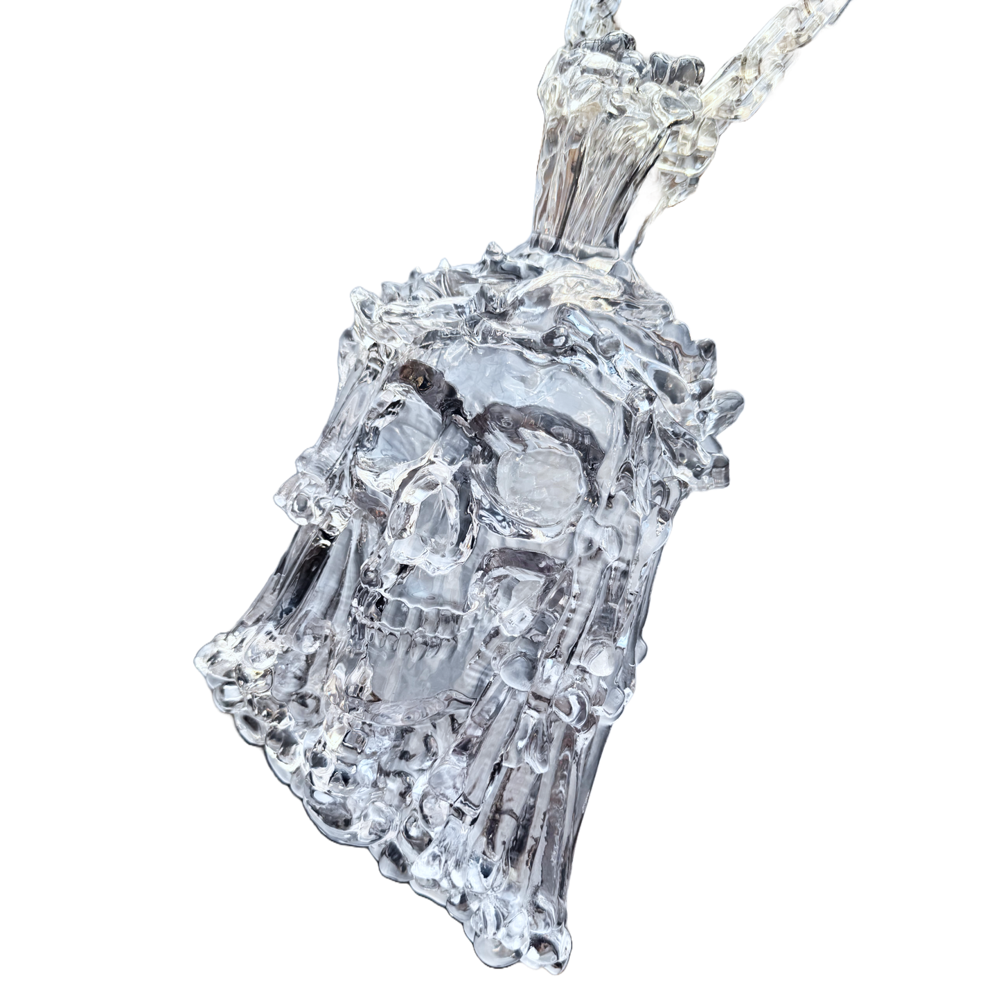 Jumbo Bone Head Skull Pendant