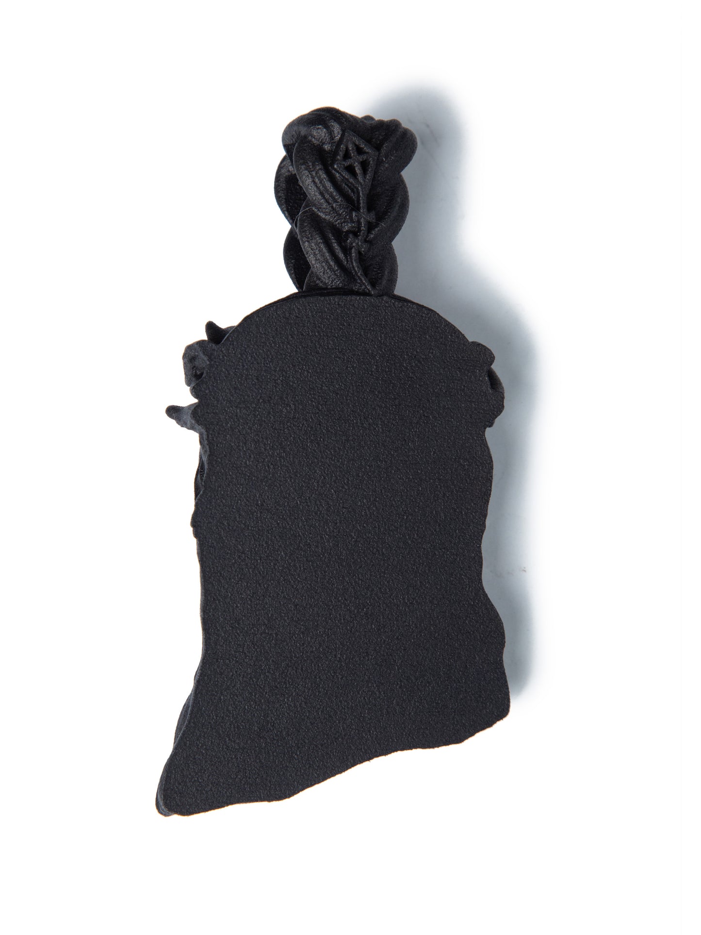 Matte Black Big Jesus Piece Pendant