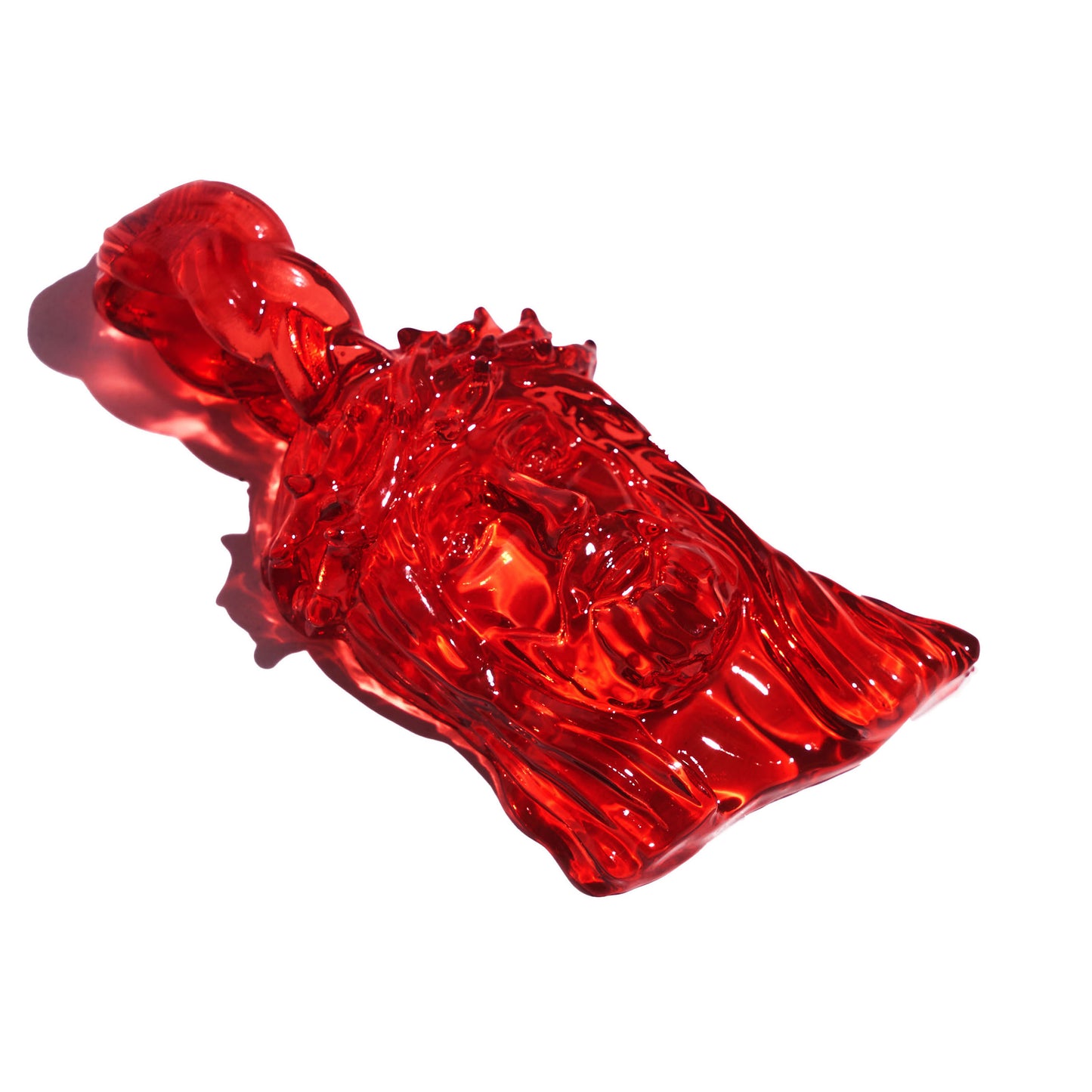 Small Red Translucent Jesus Piece