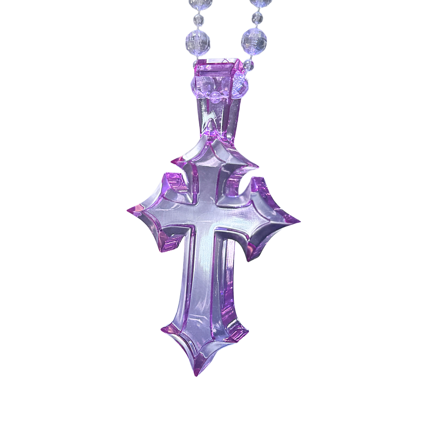 Arc Cross Pink Big Pendant