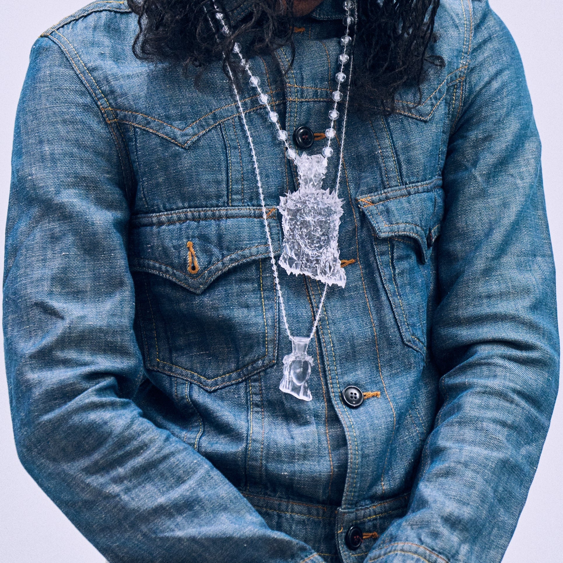 Mini Clear Faceless Pendant