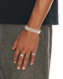 Clear Cuban Link Bracelet