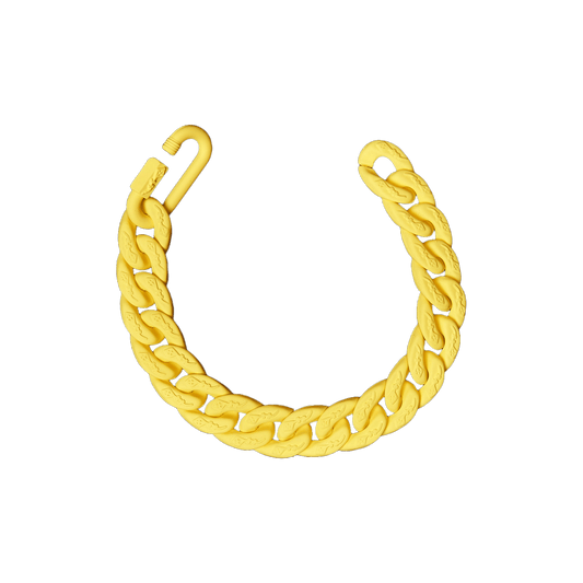 Yellow Matte Cuban Link Bracelet