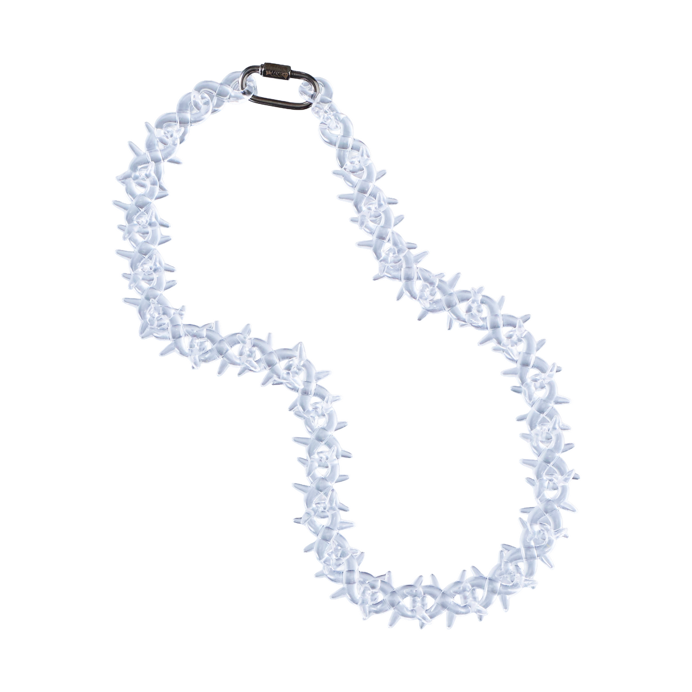 Floral choker necklace on a white background