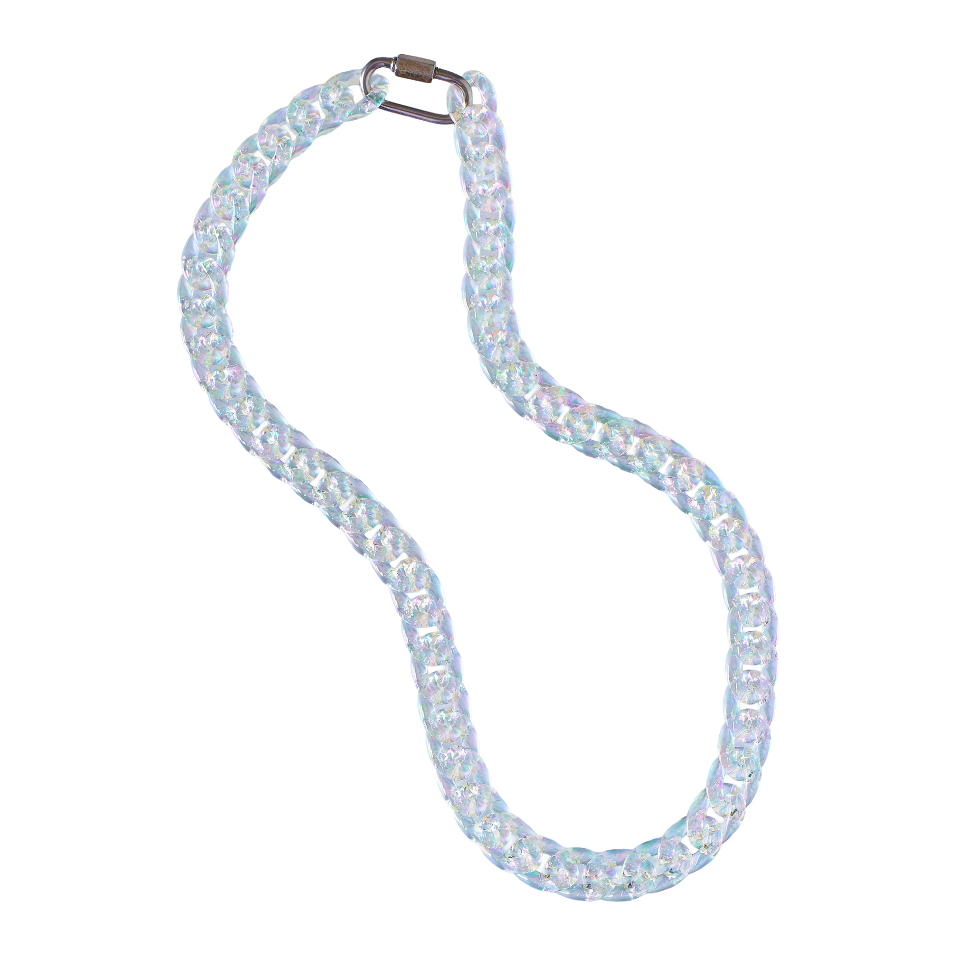 Iridescent Cuban Link Necklace