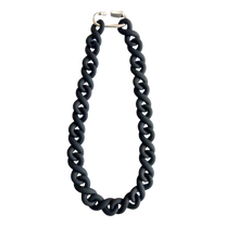 Black Matte Infinity Link Necklace