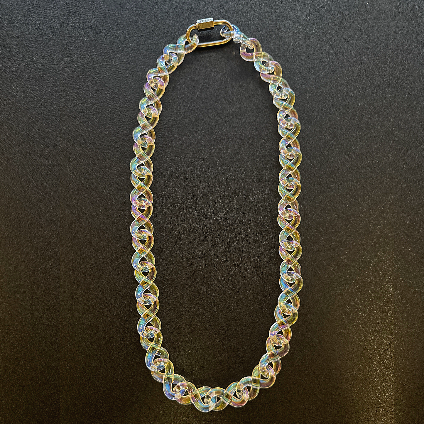 Iridescent Infinity Link Necklace