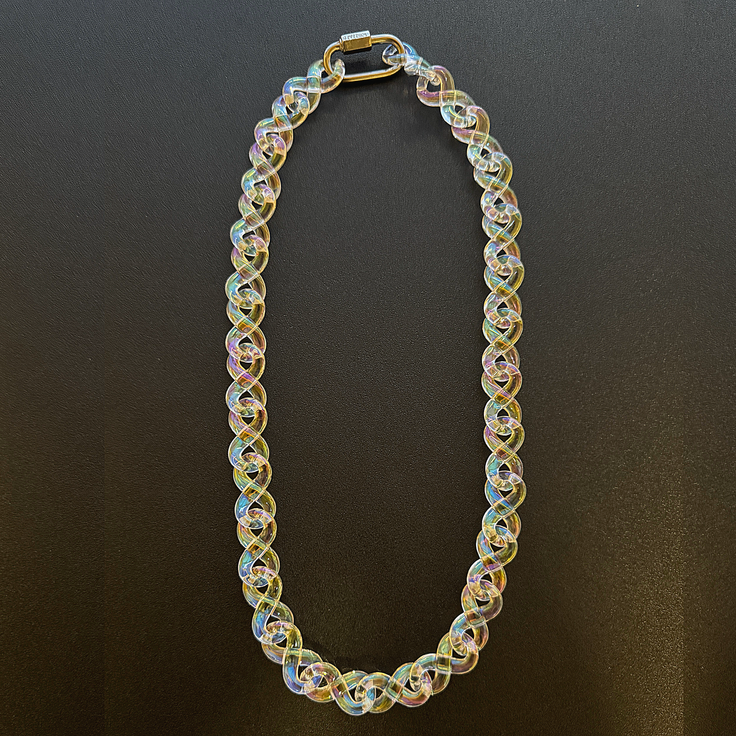 Iridescent Infinity Link Necklace