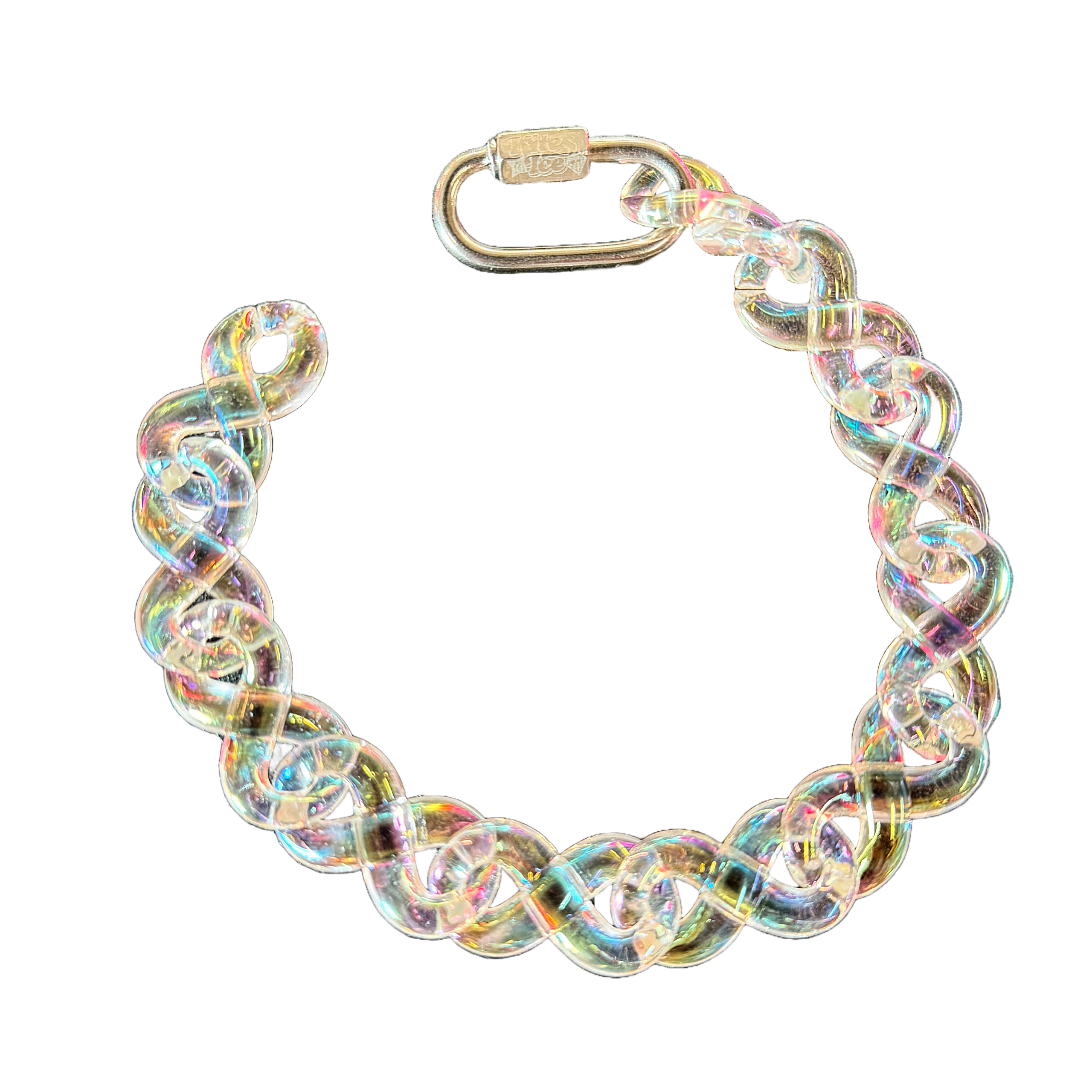 Iridescent Infinity Link Bracelet