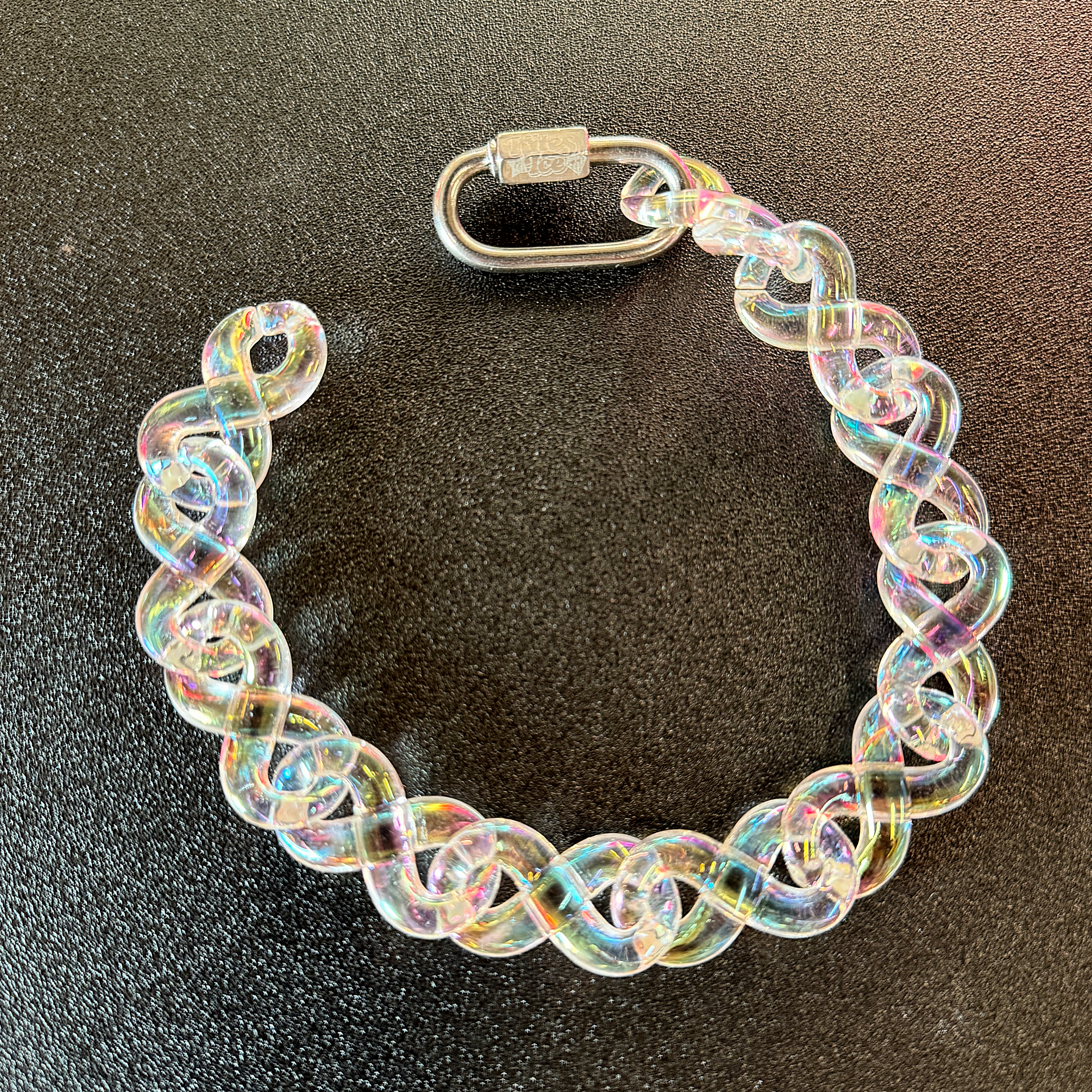 Iridescent Infinity Link Bracelet