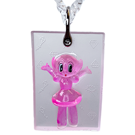 Astro Girl Jelly Pink Pendant