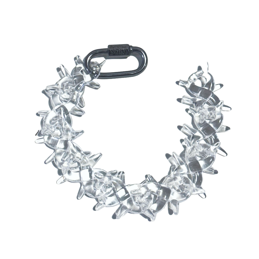 Clear Spyke Link Bracelet