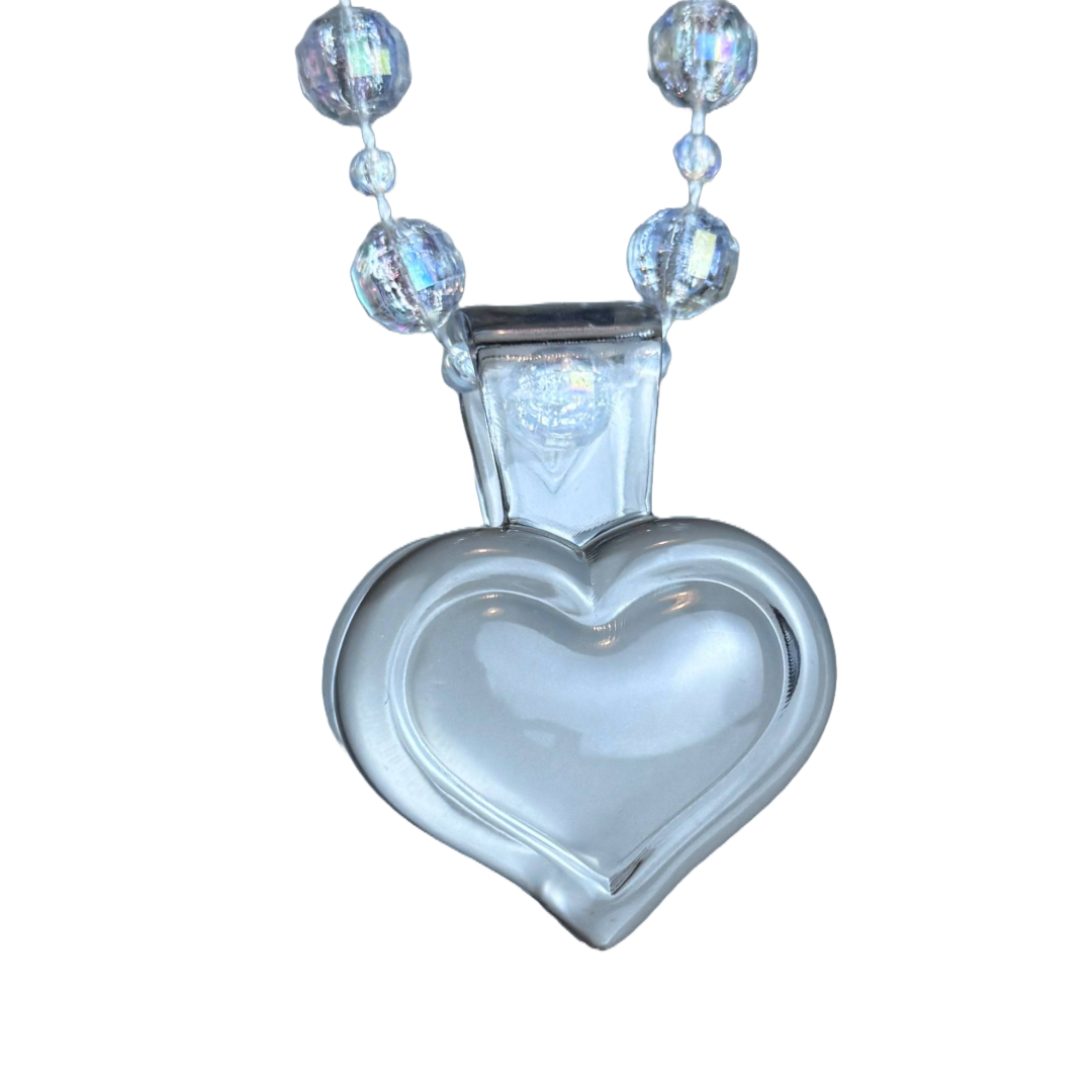 Clear Mini Heart Pendant