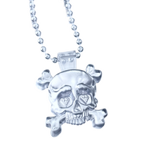 Mini Clear Skull Pendant