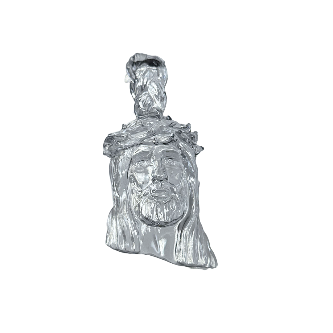 Small Clear Jesus Piece