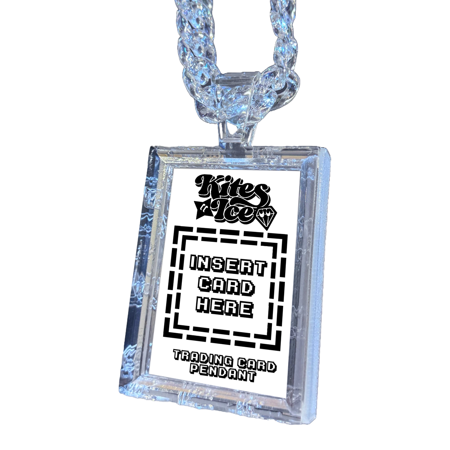 Clear Trading Card Pendant