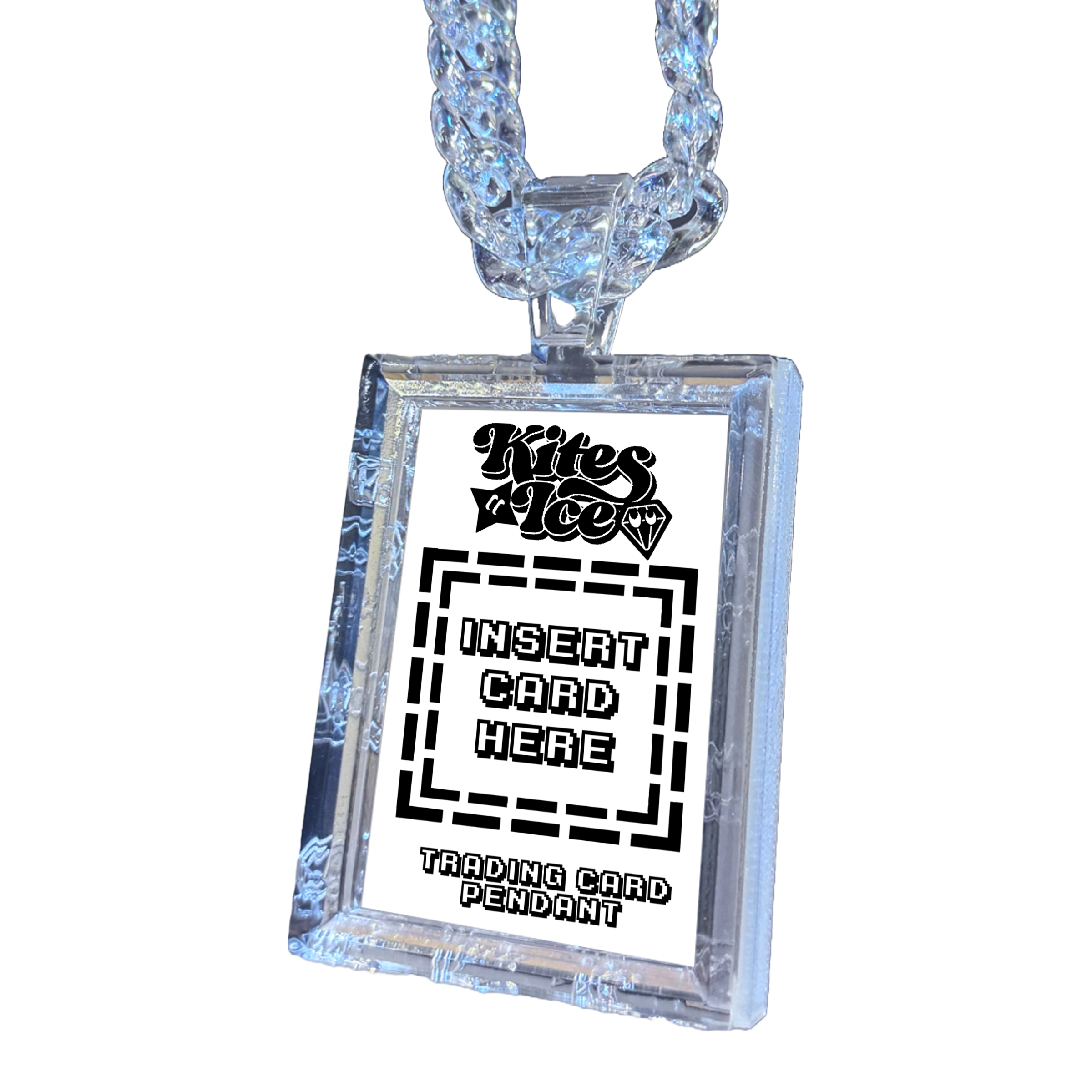 Clear Trading Card Pendant