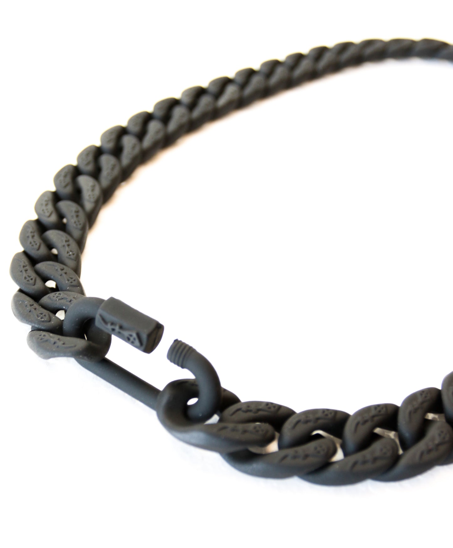 Black Matte Cuban Link Necklace