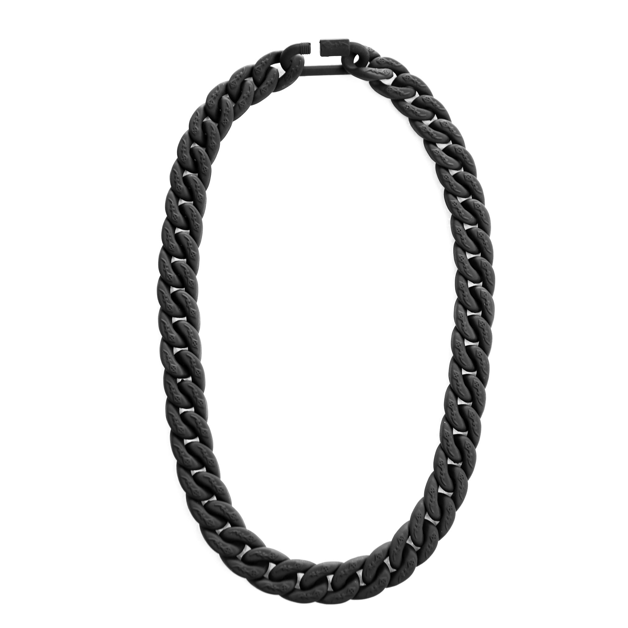 Matte black deals cuban link chain