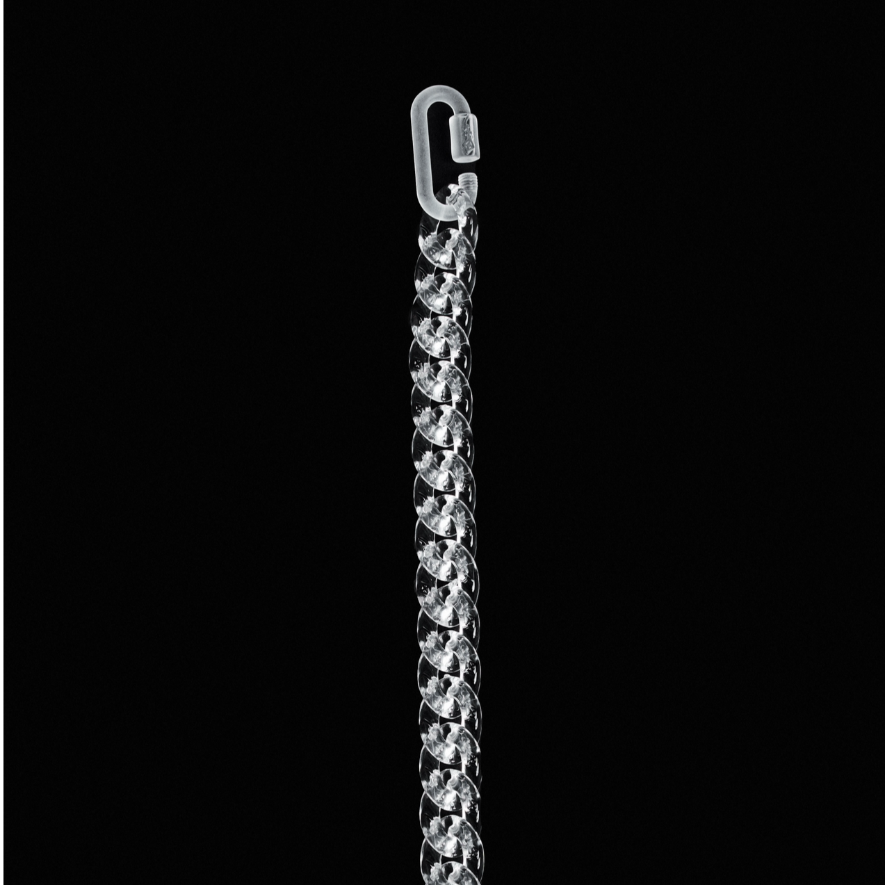 Clear Cuban Link Bracelet